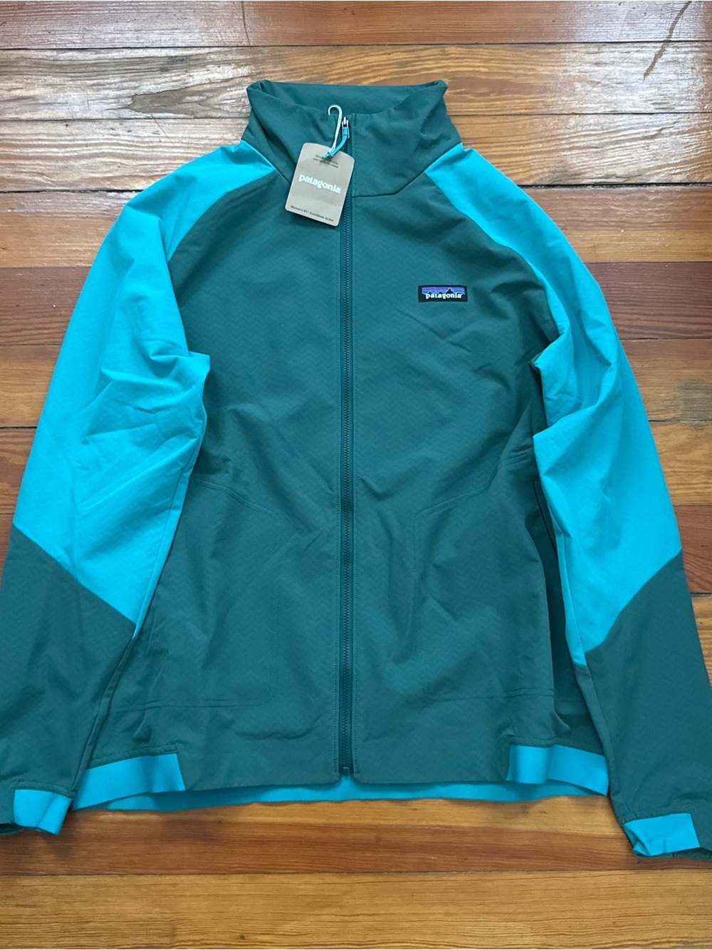 Patagonia R1 CrossStrata Jacket Women’s Large Conifer Green